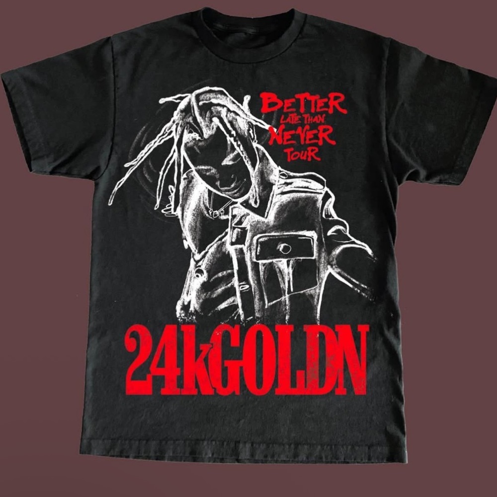 Black 24kGoldn Graphic T-Shirt